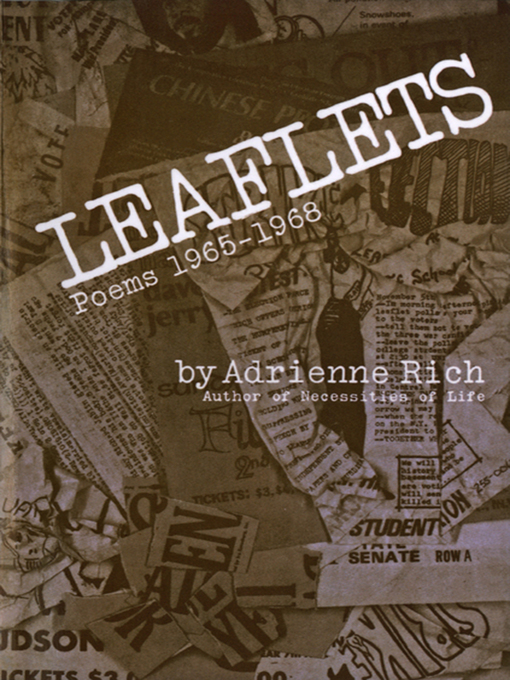 Title details for Leaflets by Adrienne Rich - Wait list